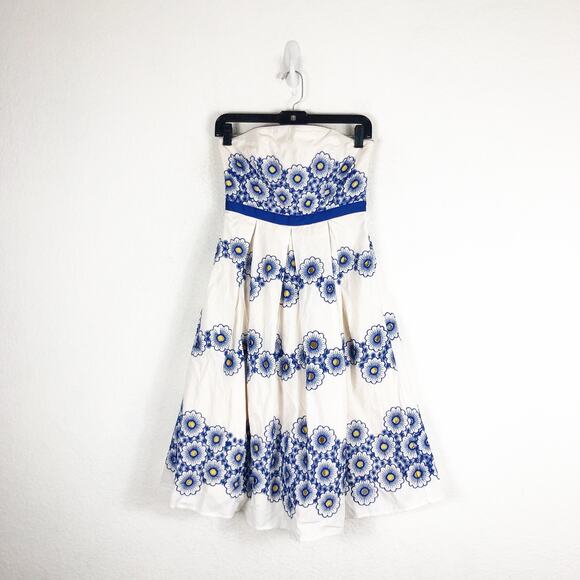 Anthropologie Moulinette Soeurs Forget Me Not Midi Dress Size 2 Floral Vintage - Picture 3 of 14